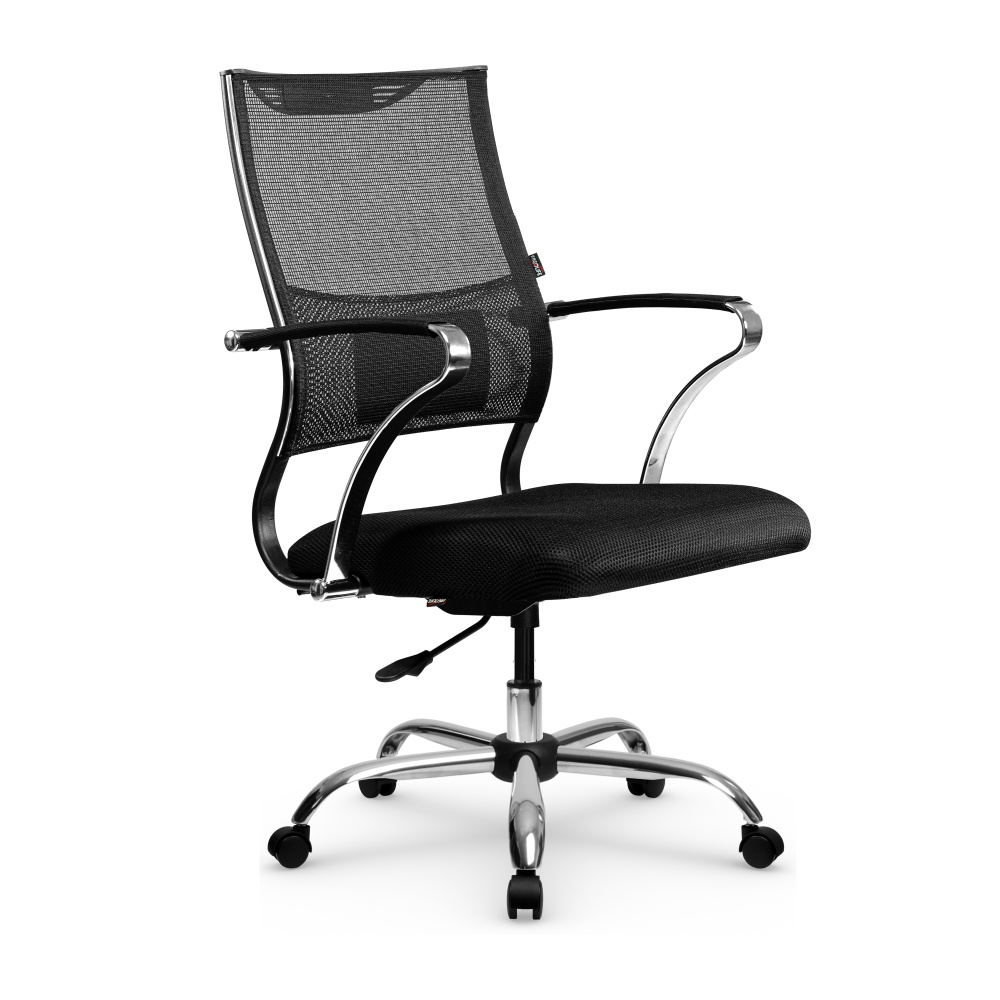 Кресло ErgoLife Sit Air M3-290K пиастра, стальное хромированное основание с овальным сечением лучей