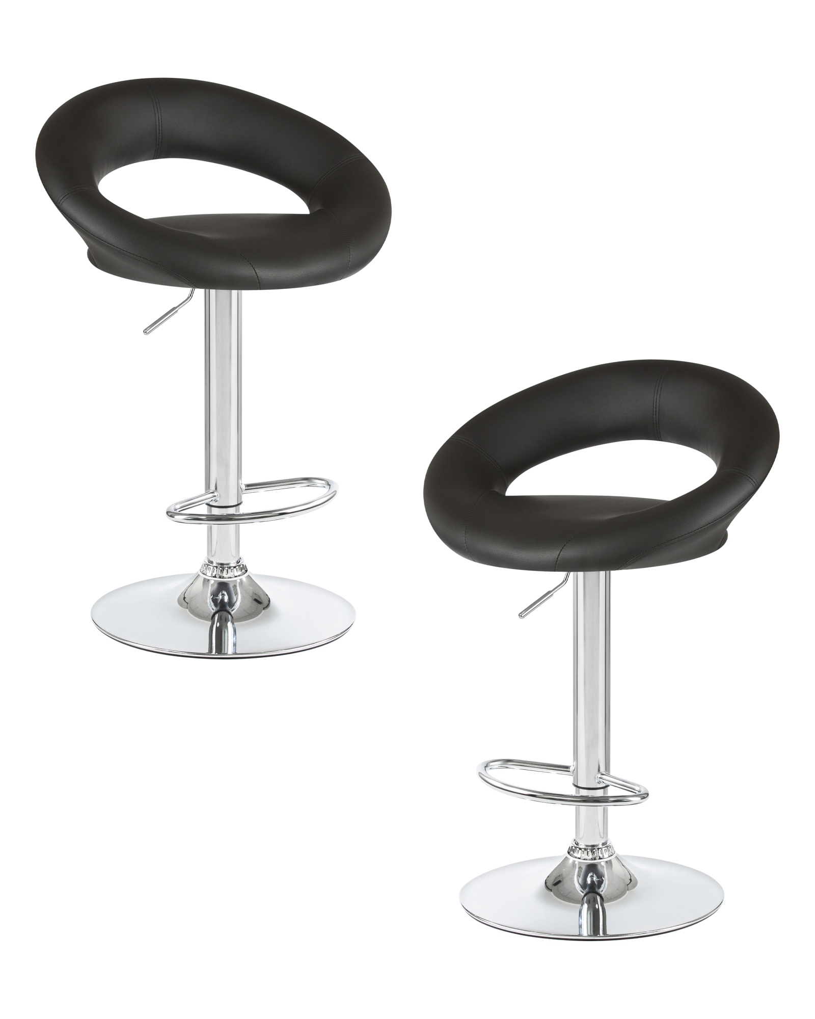 Набор 2 шт Стул барный MIRA, черный