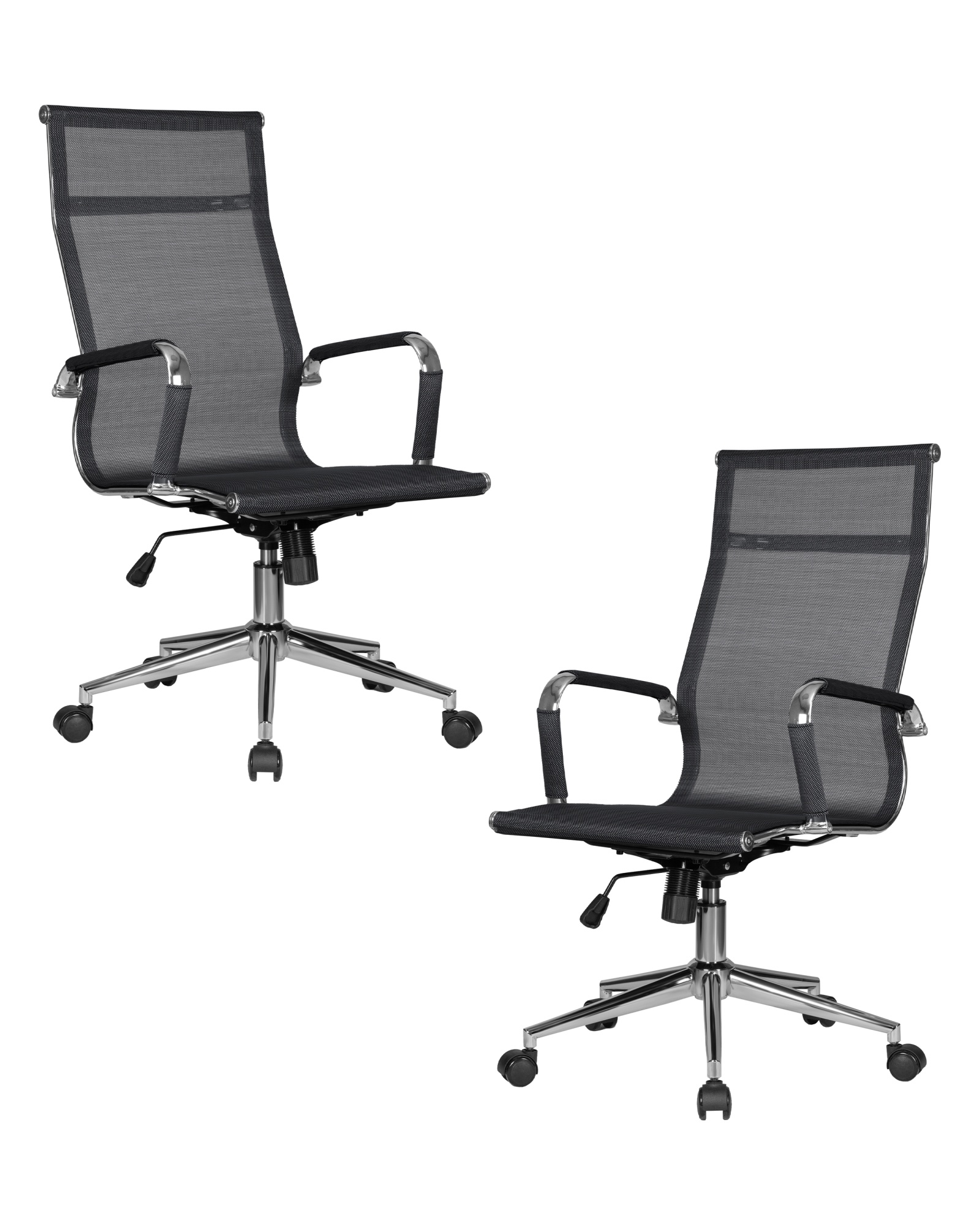 Набор 2 шт Офисное кресло для персонала CARTER черный