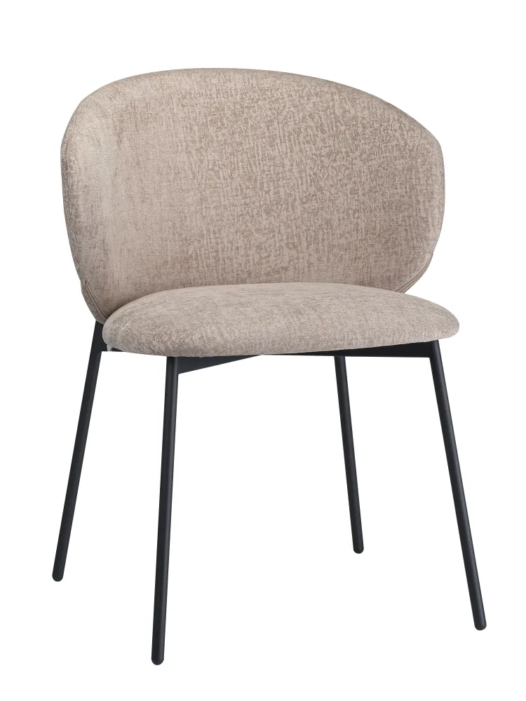 Стул для кухни SOLIS бежевый шенилл ELEMENT 290, комплект 2шт