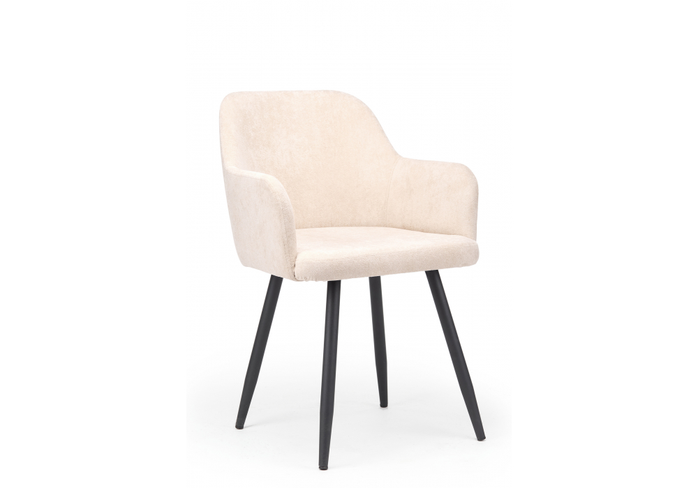 Стул на металлокаркасе Инфини латте (ocean 003),  черный