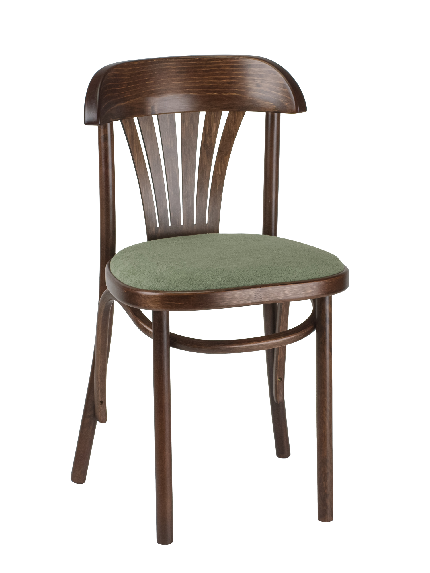 Стул Астра темный тон, букле зеленый MOSS 615