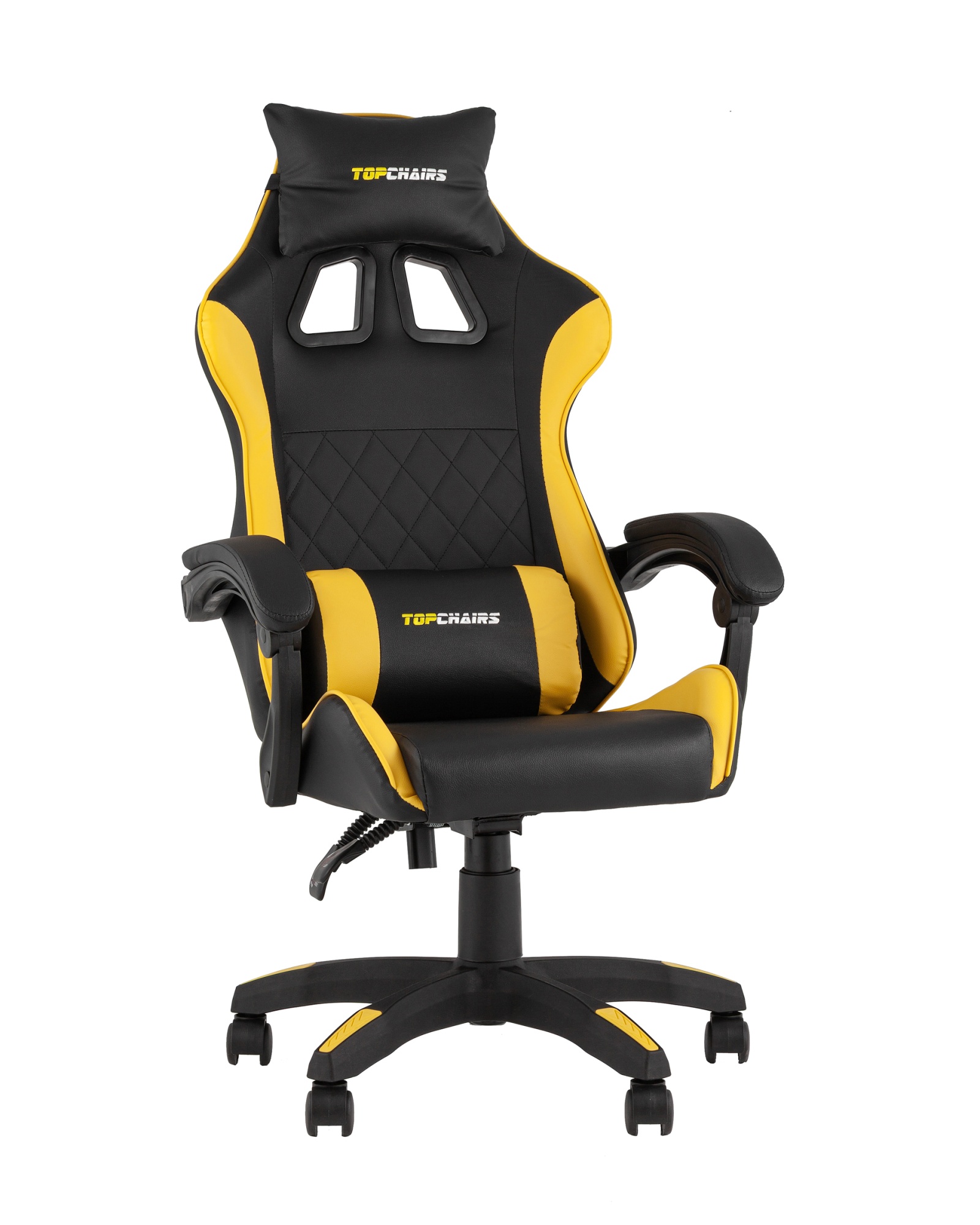 Кресло спортивное TopChairs MG-7043 черно-желтый