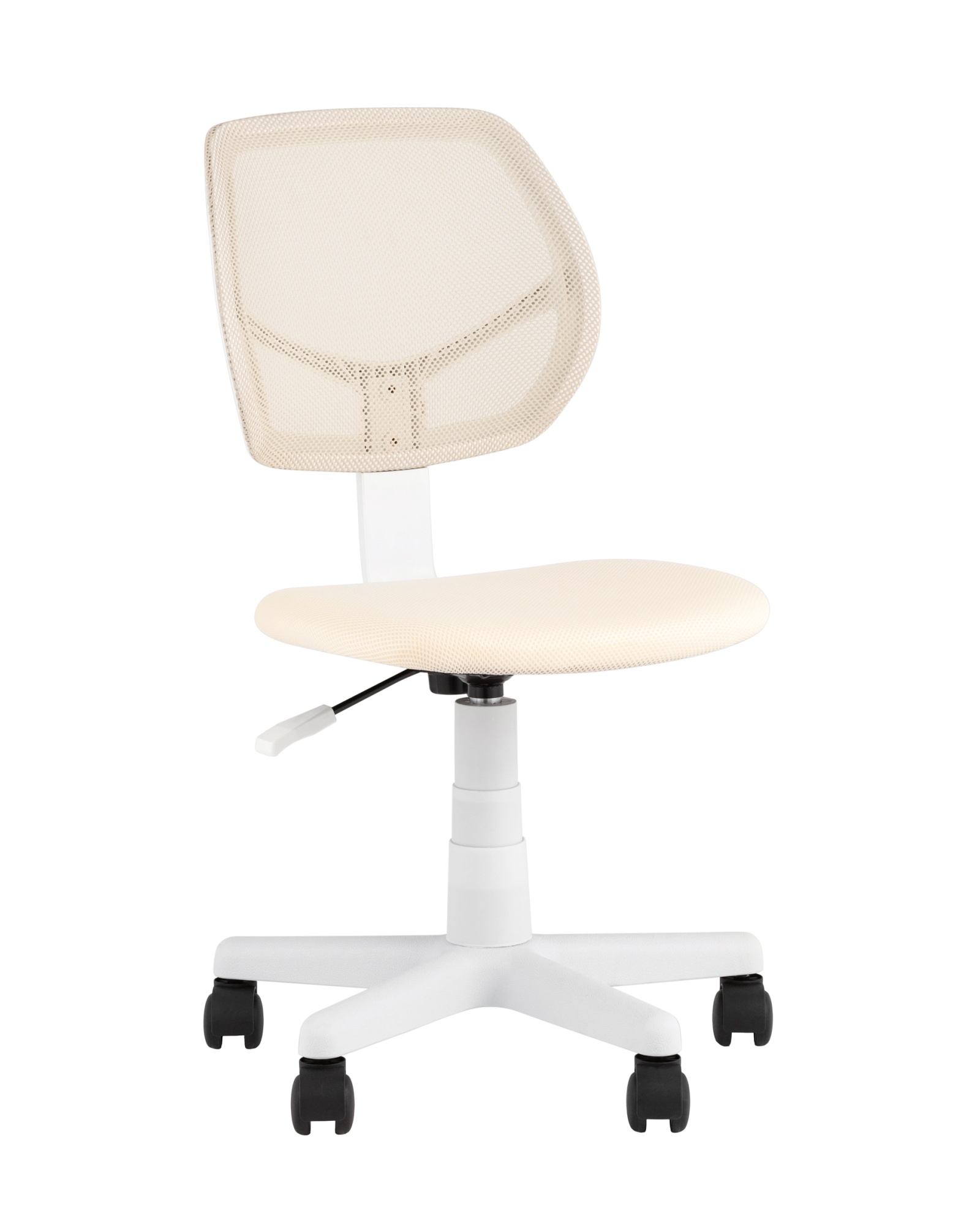 Кресло компьютерное детское ЛОЛО бежевый пластик белый