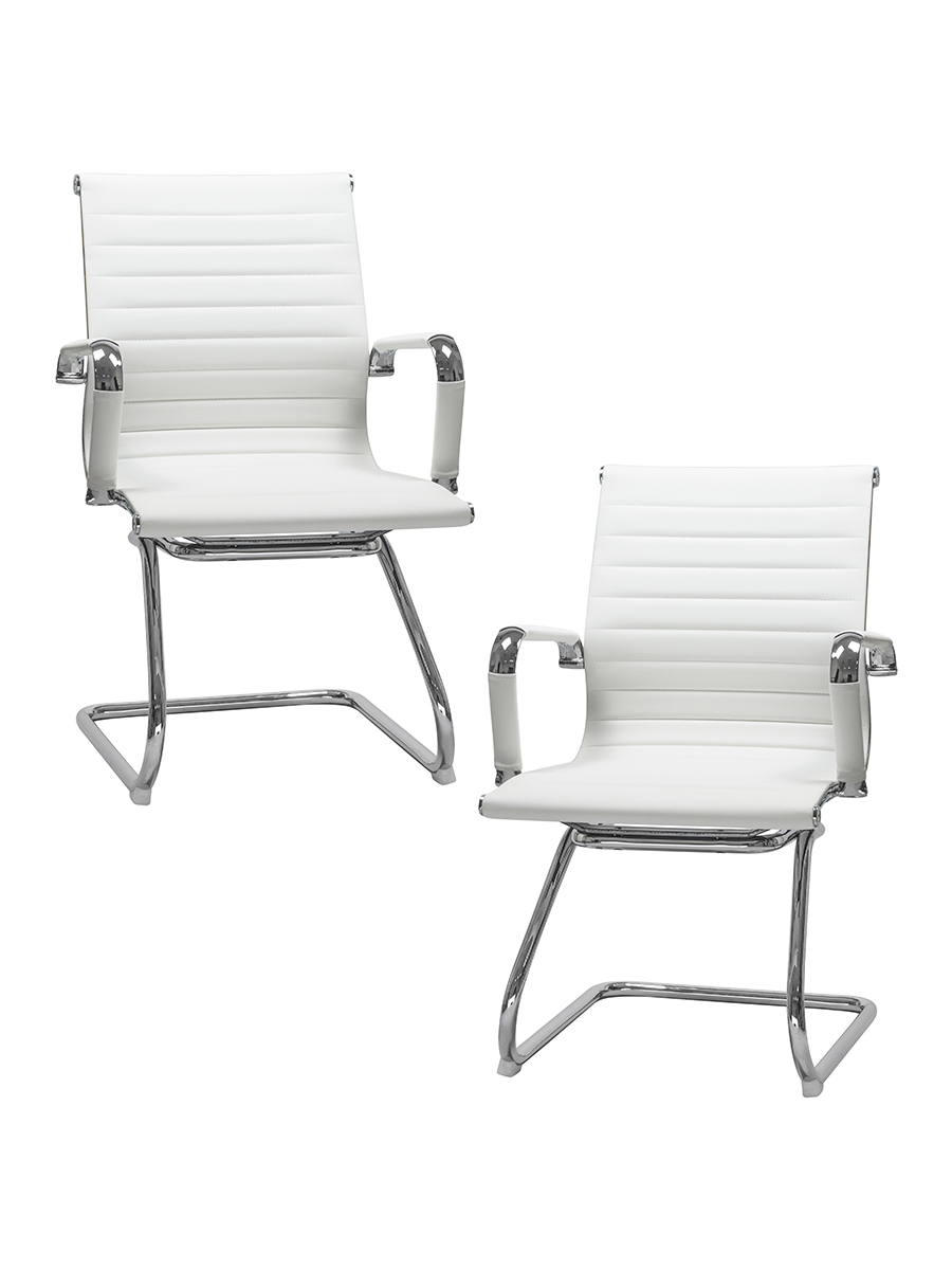 Набор 2 шт Офисное кресло для посетителей CODY белый