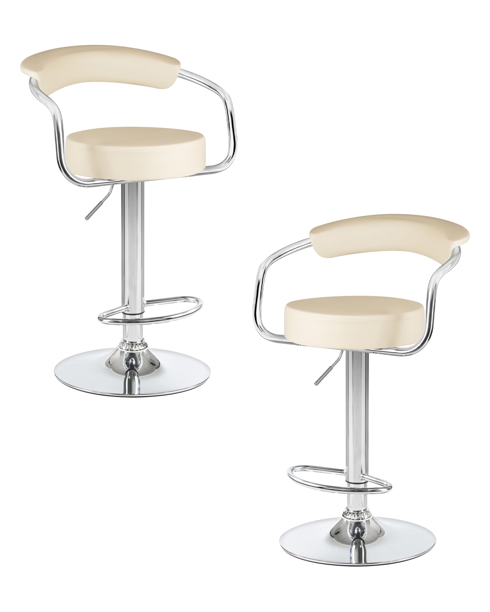 Набор 2 шт Стул барный MARTA, кремовый