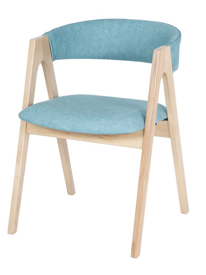 Стул "Честер 1" бук, ткань Айсберг логан