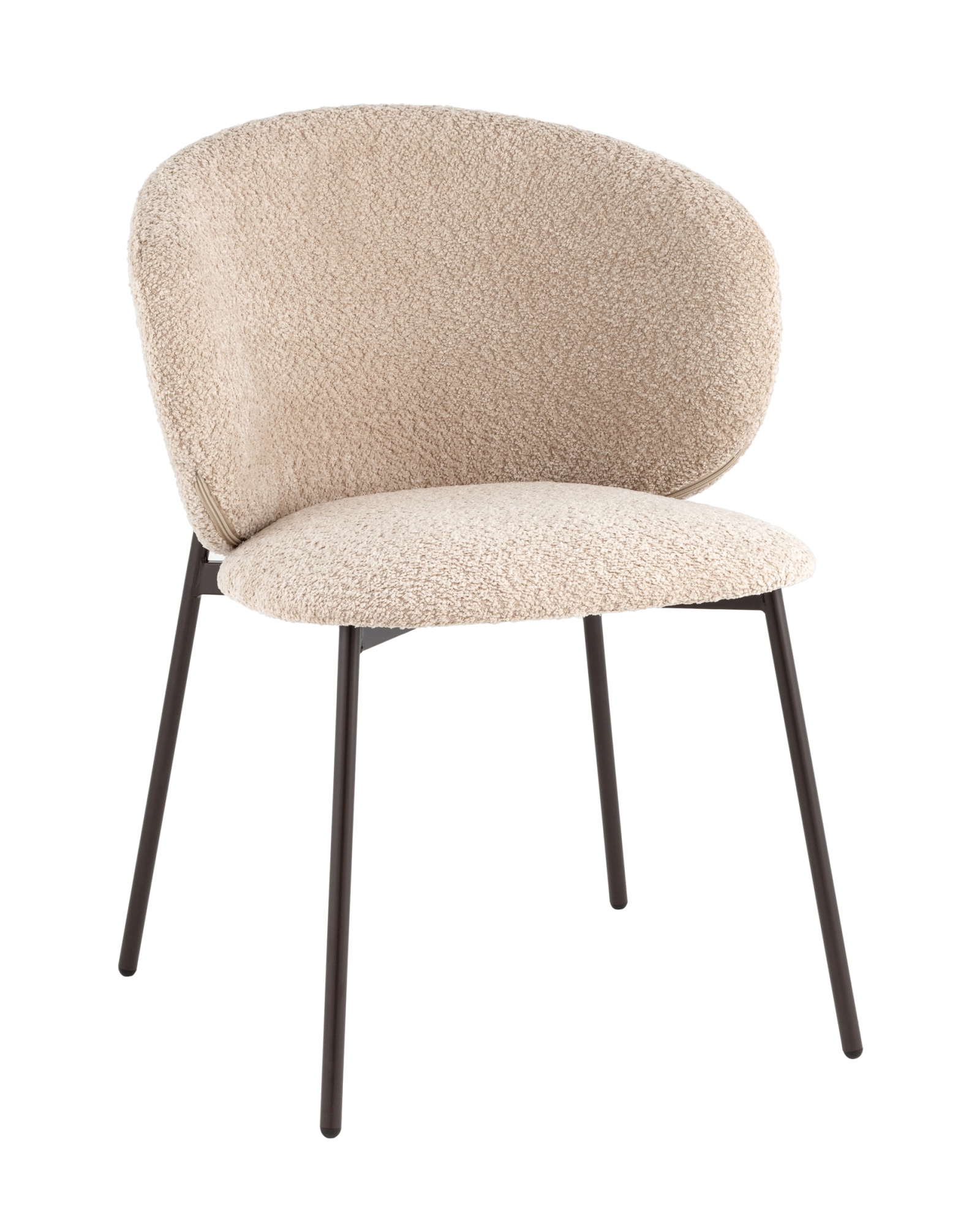 Стул Блейз букле капучино каркас серо-коричневый Стул Блейз букле капучино каркас серо-коричневый