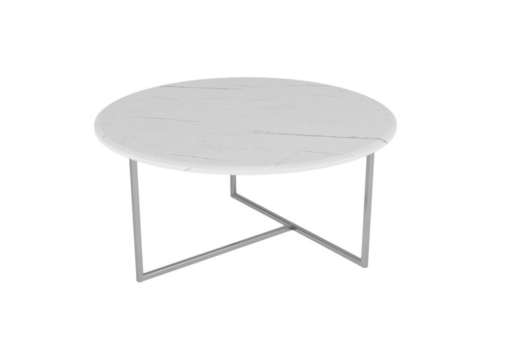 Стол журнальный Маджоре белый мрамор