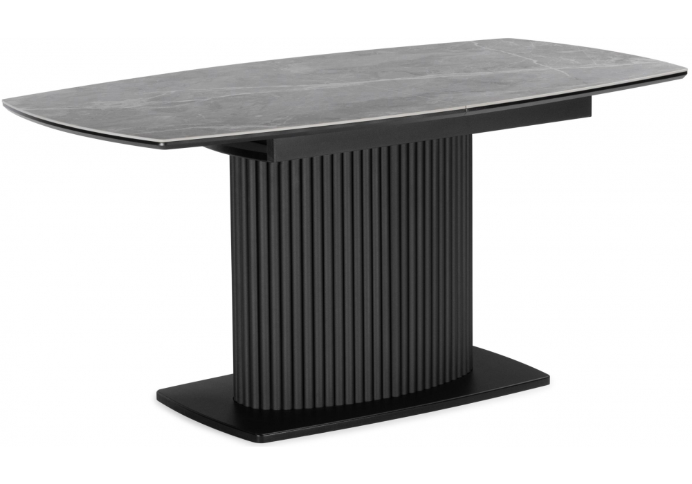 Керамический стол Фестер 140(180)х80 larka grey, черный