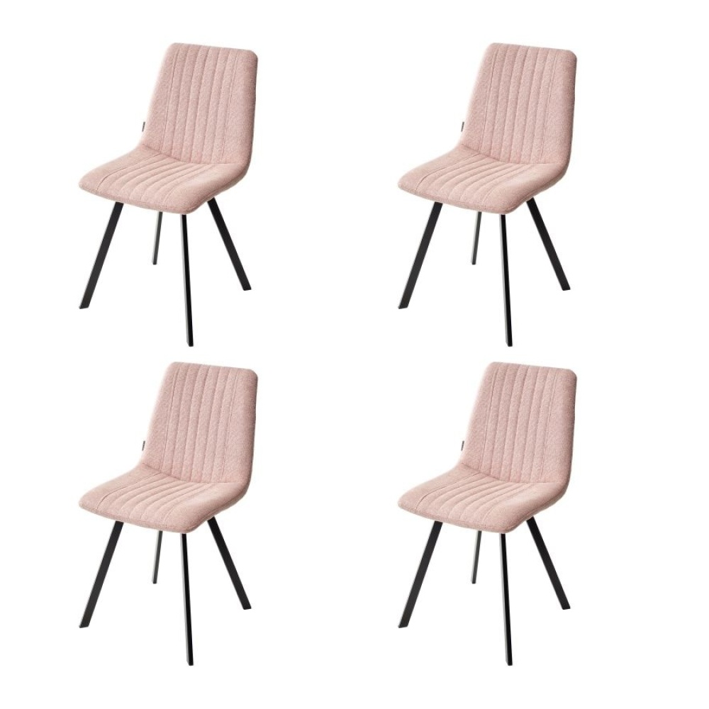 Стул ELVIS WZ2042-10 пепел розы, черный каркас