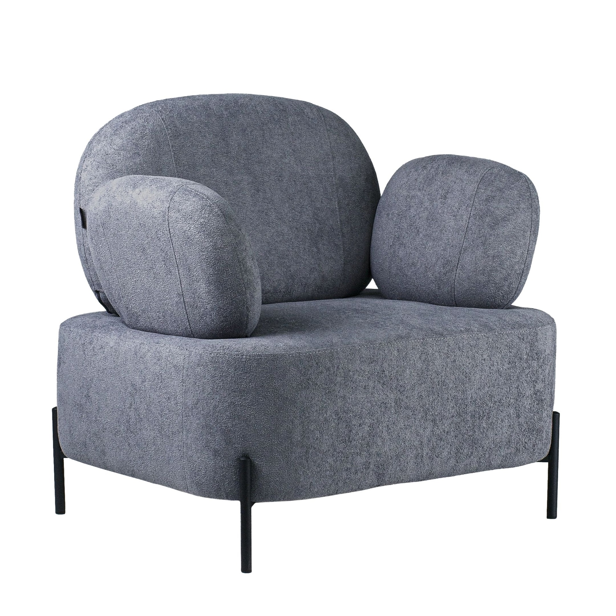 Кресло Джой букле темно-серый MOSS 996