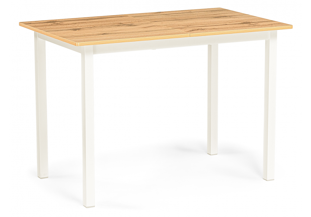 Стол деревянный Аркон 110(130)х68х75 дуб вотан, белый