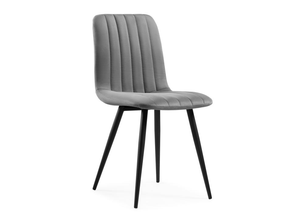 Стул на металлокаркасе Дани темно-серый, черный