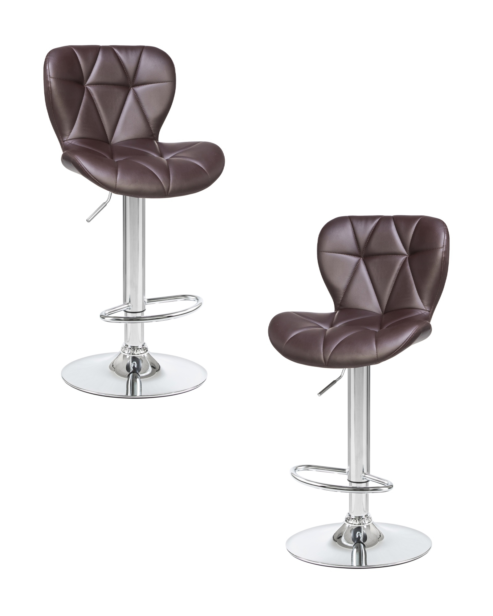 Набор 2 шт Стул барный BARNY, коричневый