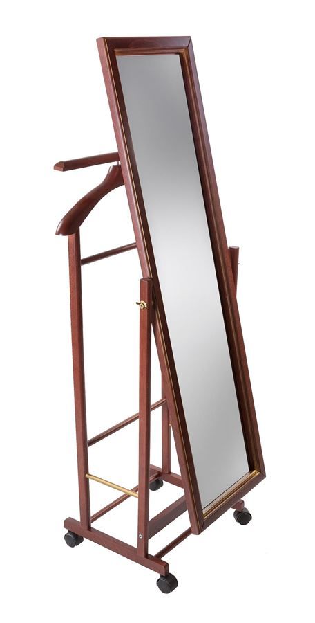 Вешалка "Верона Элит" с зеркалом красное дерево