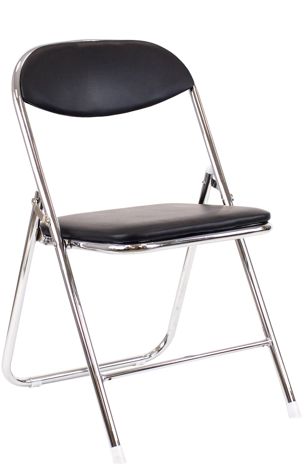 Кресло для посетителей Joker хромированный экокожа черный