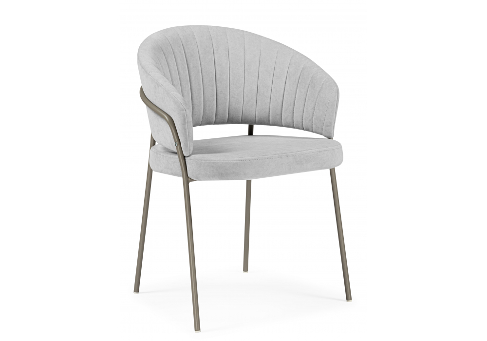 Стул на металлокаркасе Лео серый brendy monsoon 22, капучино
