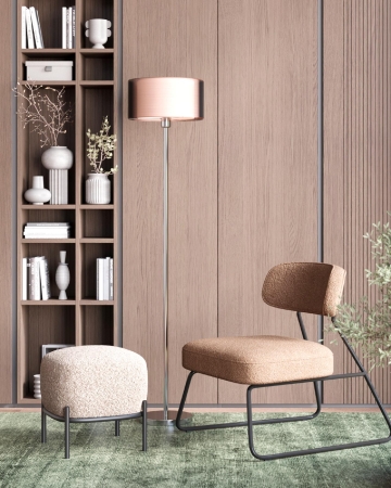 Кресло лаунж Kate бежевый