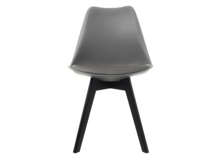 Стул деревянный Bonus темно-серый, черный