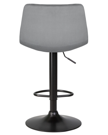 Стул барный TAILOR черный, серый велюр MJ9-75