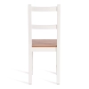 Стул Соната белый, дерево, твердое сиденье, без подлокотников