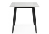 Керамический стол Rion 120 белый мрамор, черный