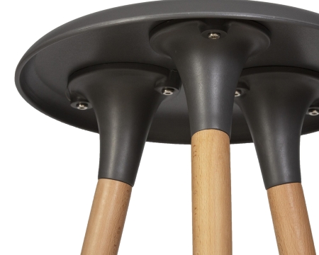 Набор 4 шт Табурет барный ROYCE, ножки светлый бук темно-серый (GR-04)