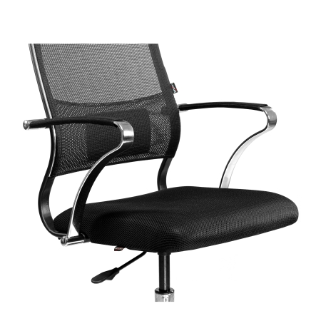 Кресло ErgoLife Sit Air M3-290K пиастра, стальное хромированное основание с овальным сечением лучей