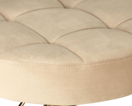 Набор 2 шт Табурет барный BRUNO GOLD, бежевый велюр (MJ9-10)