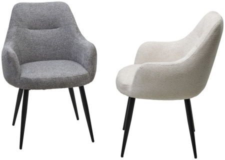 Стул STAMEN ткань DAVIS RETRO BLISS 02 светло-бежевый, черный каркас