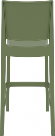 Стул пластиковый барный Siesta Contract Maya Bar 75 оливковый