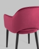 Стул Венера диамант велюр бордовый, черные ножки 2 шт.