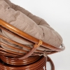 Кресло-качалка "PAPASAN" w 23 и 01 B с подушкой, орех, экошерсть коричневый, 1811-5