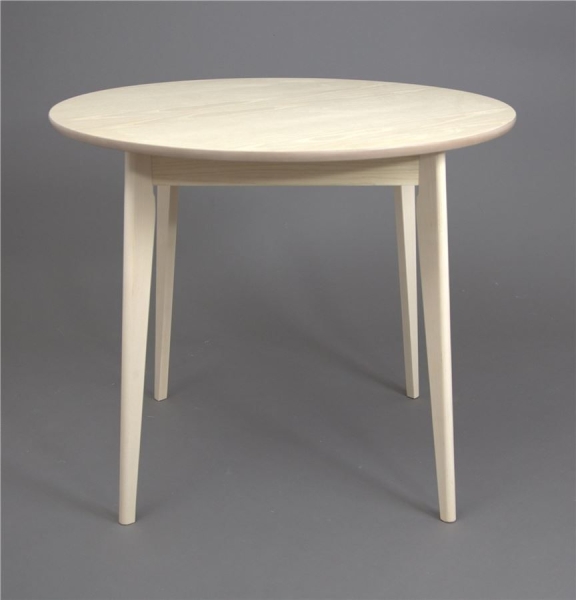 Стол Рэй d90 круглый беленый дуб