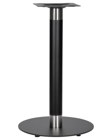 Подстолье обеденное LORENZO черный и хромированный