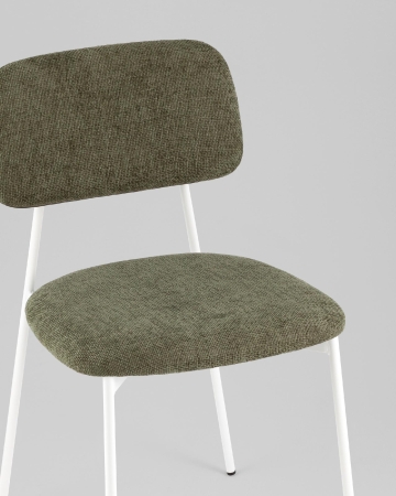 Стул Chao зеленый белые ножки 4 шт.