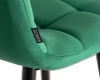 Набор 2 шт Стул полубарный OLIVIA, черные матовые ножки, зеленый велюр (108-64)