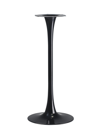 Барный стол Tulip style черный каркас столешница венге