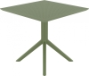 Стол пластиковый Siesta Contract Sky Table 80 оливковый