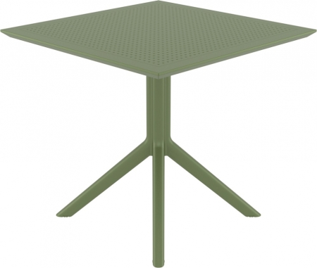Стол пластиковый Siesta Contract Sky Table 80 оливковый