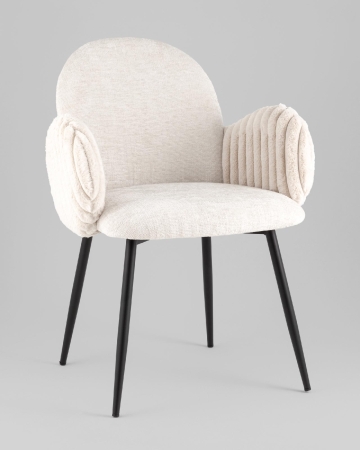 Стул обеденный Wave Stripes букле светло-серый