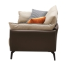 Диван ELEGANTE NAPPA SF015 (2-х местный) бежевый/коричневый Диван ELEGANTE NAPPA SF015 (2-х местный) бежевый/коричневый