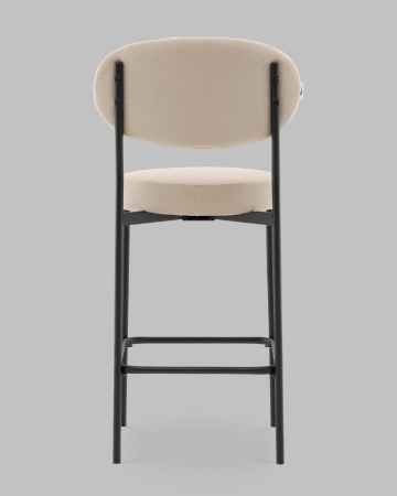 Стул полубарный Бриф DD велюр бежевый