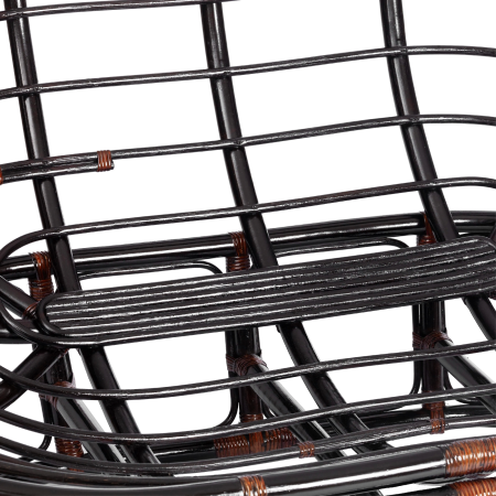 Диван MAMASAN/МАМАСАН 23/02 W, с подушкой, серый, темно-коричневый