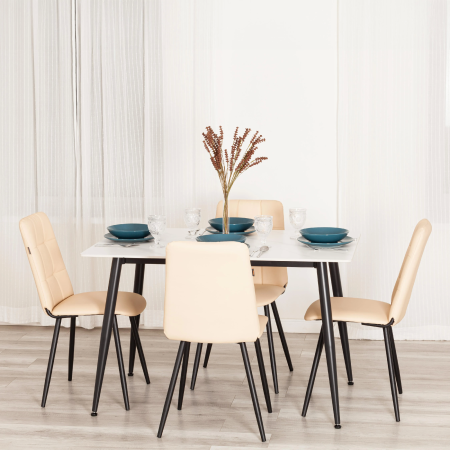 Стул обеденный Asti бежевая экокожа