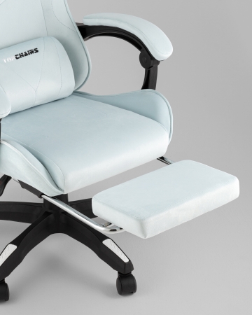 Кресло спортивное TopChairs MG-7019 велюр светло-голубой фото в интернет-магазине Stoolmarket