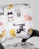 Кресло офисное TopChairs Simple SN Junior принт Blue Cats пластик черный