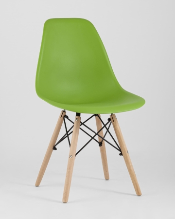 Стул Eames Style DSW зеленый (разборный каркас)