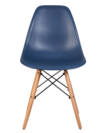 Стул обеденный DSW ножки светлый бук, темно-синий BE-12